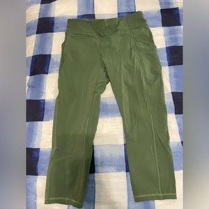 Algae green lululemon Invigorate High Rise Crop 23”